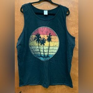 Men’s vintage palm tree tank top 2XL or XXL